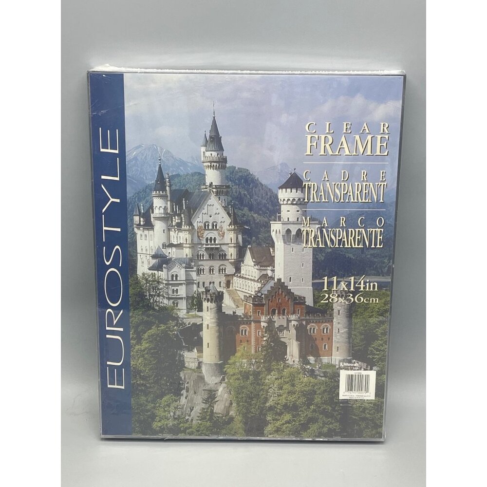 Eurostyle clear frame transparent 11x14" plastic new in damage package